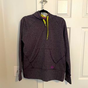 Adidas purple/lime hoodie